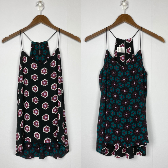Express Tops - Express | Reversible Floral Mixed Print Barcelona Cami Halter Tank